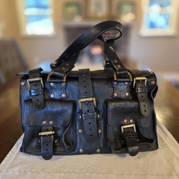 Vintage Mulberry Roxanne Black Leather Bag - Picture 3 of 16